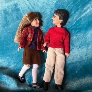 Harry Potter vintage Kids Toy Doll Set with Red and Brown Outfits